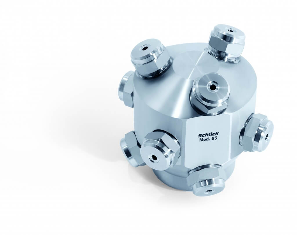 יחידת התזה מרובת חומרים schlick שליק דיזות